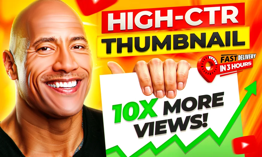design attractive clickbait best youtube thumbnail in 3hr